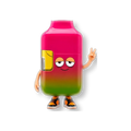 Figura coleccionable naranja de Flavor VIP con diseño de personaje estilo caricatura y zapatillas deportivas