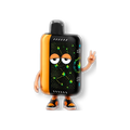 Figura coleccionable naranja Flavor VIP Pulse X 5K con diseño de personaje animado y zapatillas deportivas