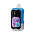 Flavor VIP RIFBAR 40K disposable vape in blue and white with a digital display showing battery and liquid levels