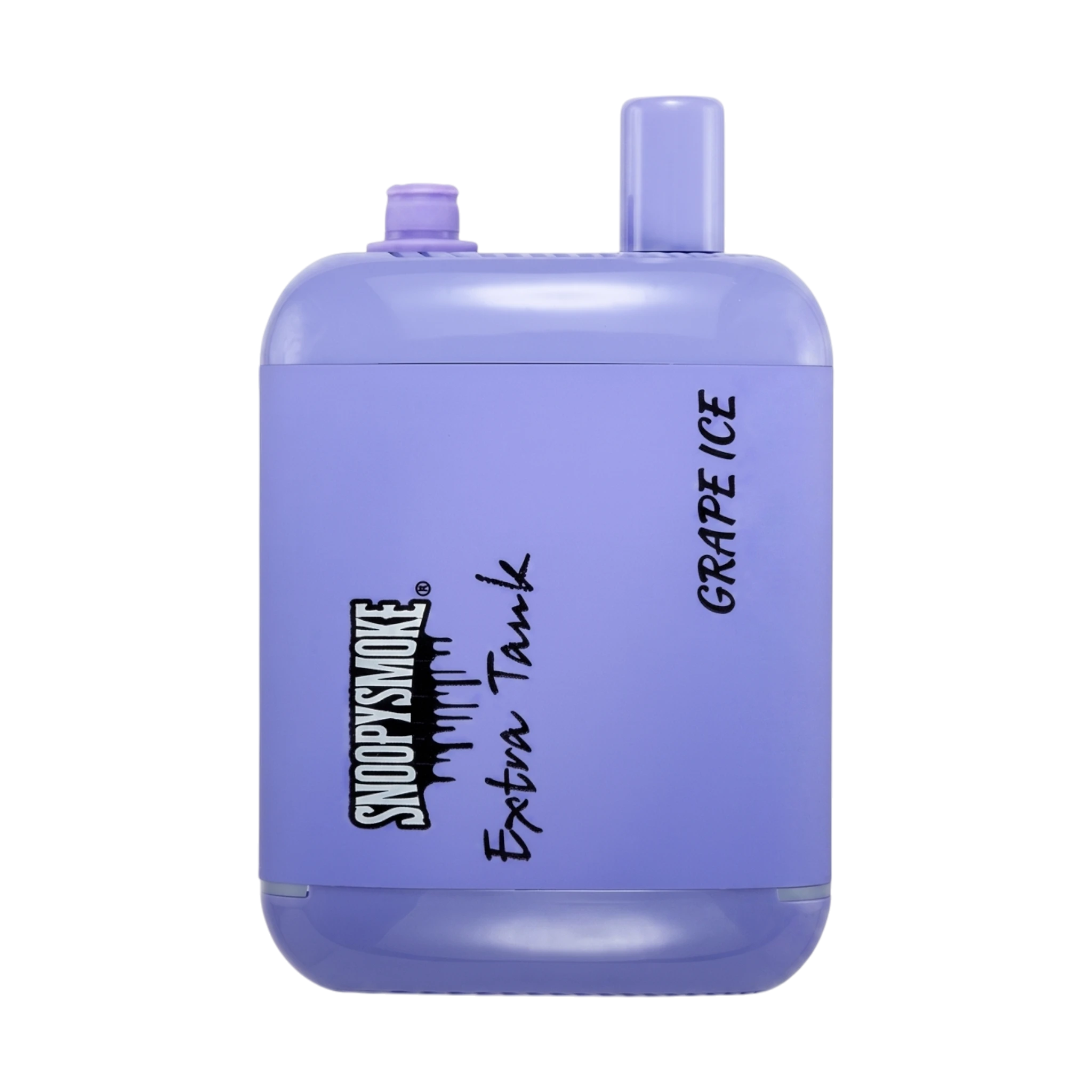 Vaporizador desechable Flavor VIP Snoopy 15K de color morado con sabor Grape Ice y capacidad de 15000 caladas